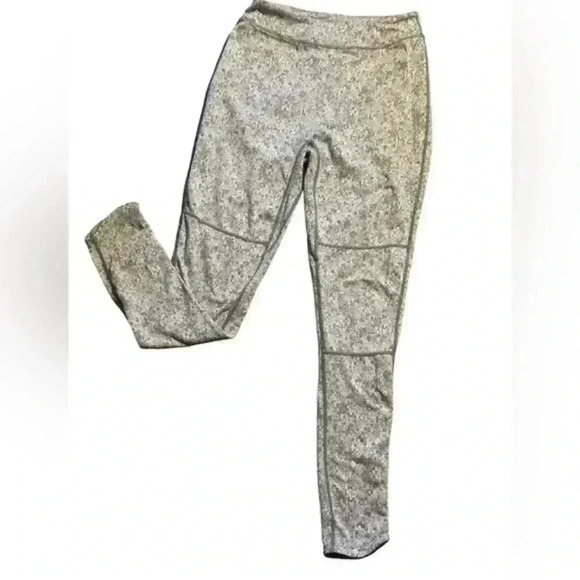 gymshark dry moisture management fleur gray jacquard‎ legging, Size Large - Picture 1 of 5